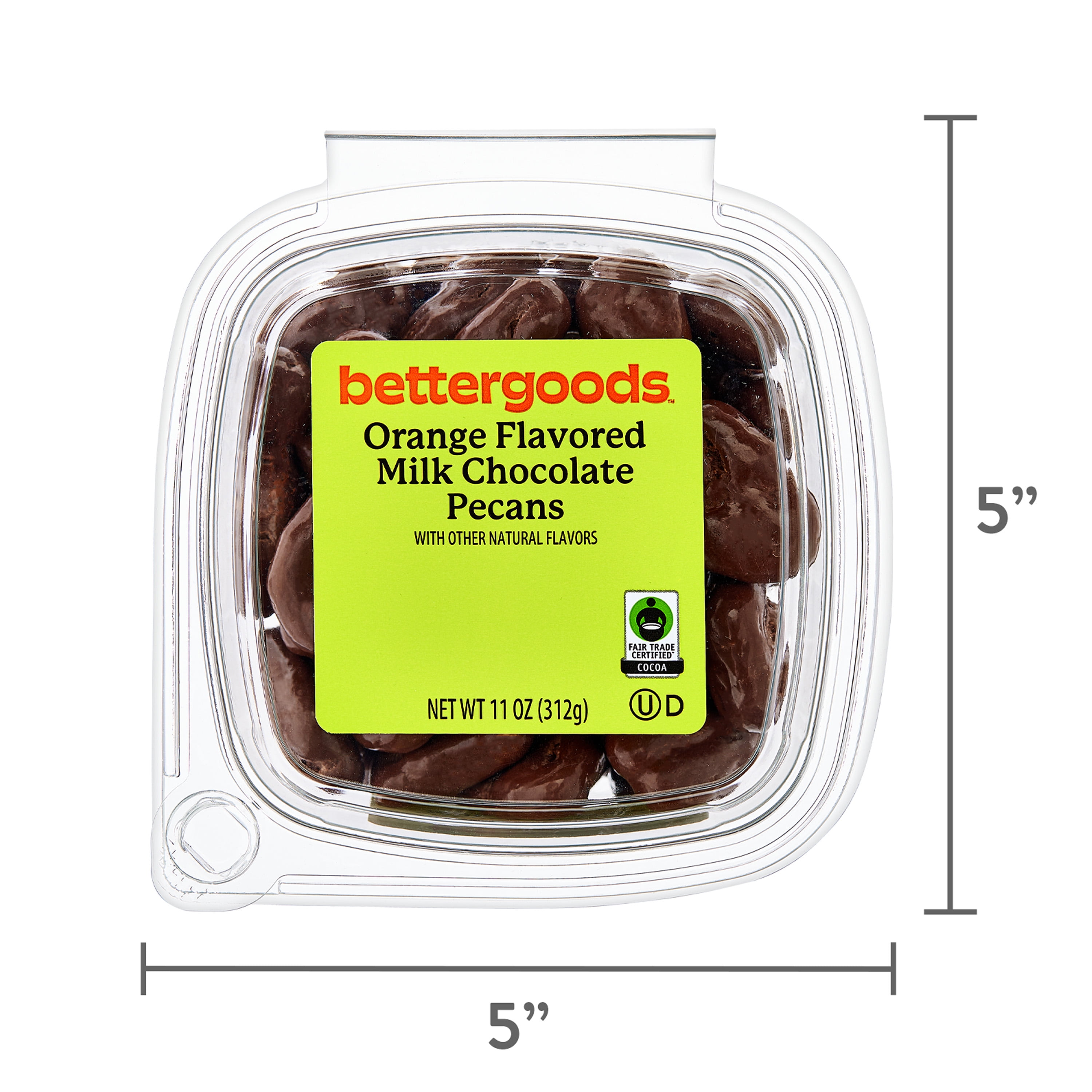bettergoods Orange Flavored Milk Chocolate Pecans, 11 oz