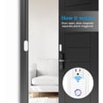 thumbnail image 2 of Greencycle Door Chime, Wireless Open Contact Sensor Alarm,Plug-in Doorbell, 600 FT Range, 48 Chimes, 5 Volume Levels, Alert for Business/Store/Home/Office When Entering, LED Night Light, 2 of 3