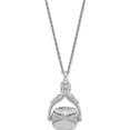 thumbnail image 2 of Silver-tone 3 in 1 Locket Spinning Pendant Necklace, 2 of 5