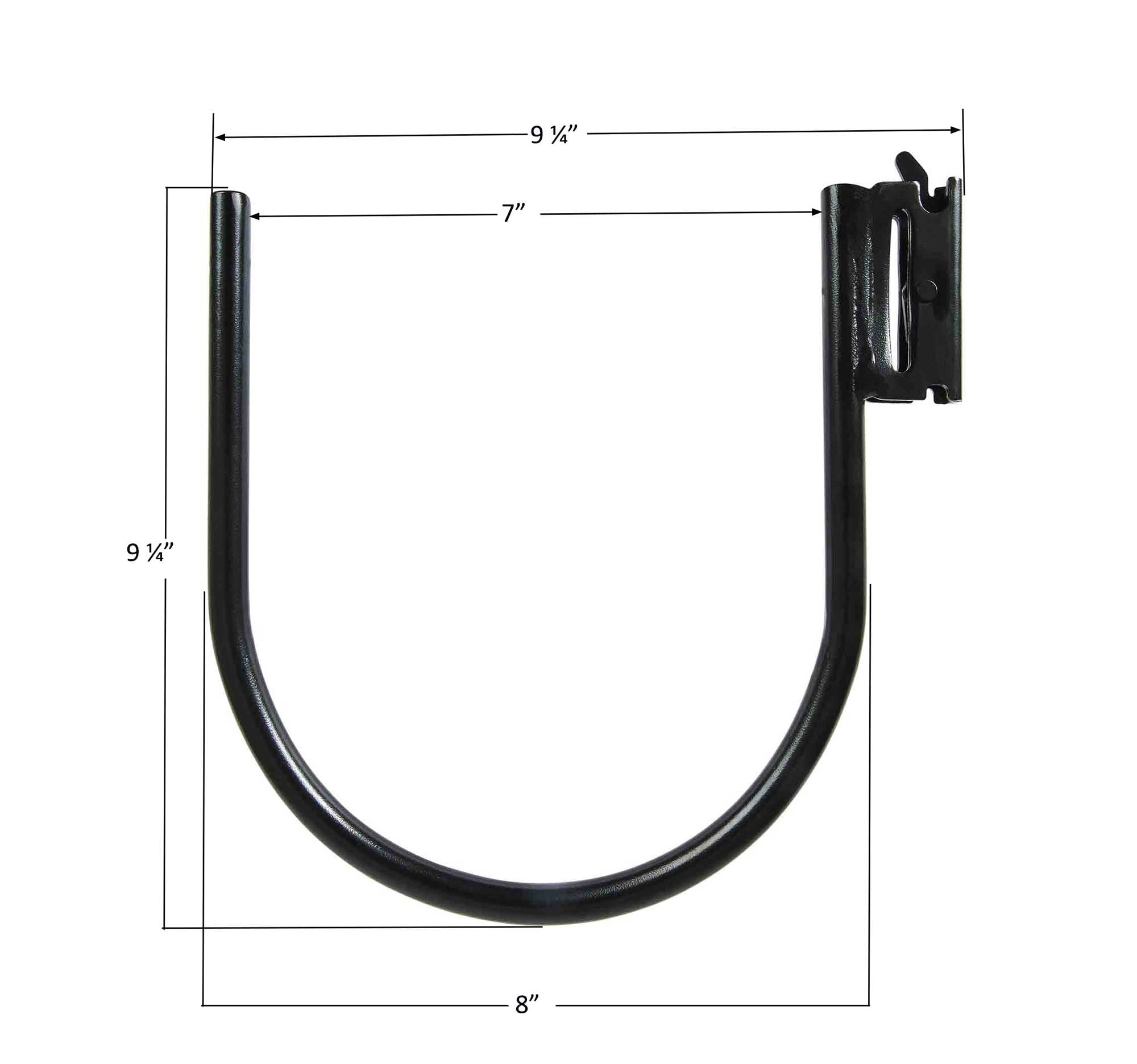 (4 Pack) E-Track Large Rack | Enclosed Trailer Truck Van Toy Hauler Cargo Large JHook TieDown Accessories Rakes and Shovels