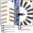 thumbnail image 4 of 10 clips para lona, ​​abrazaderas para lona, ​​clips para lona, ​​clips para lona, ​​agarre de bloqueo resistente, clips de plástico para tienda de campaña, abrazaderas, clip de lona de polietileno, c, 4 of 6