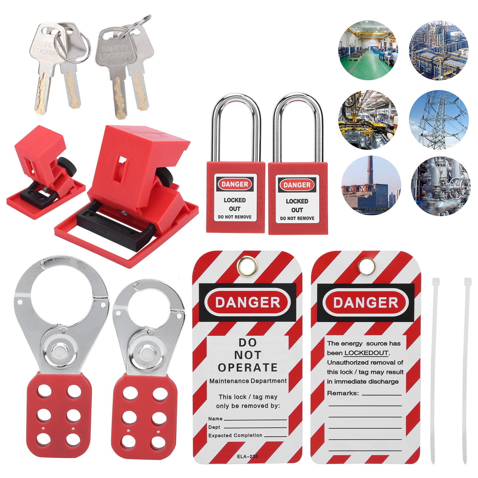 Buy ESTINK Lockout Tagout Kit,Tagout Hasp,Lockout Tagout Kit