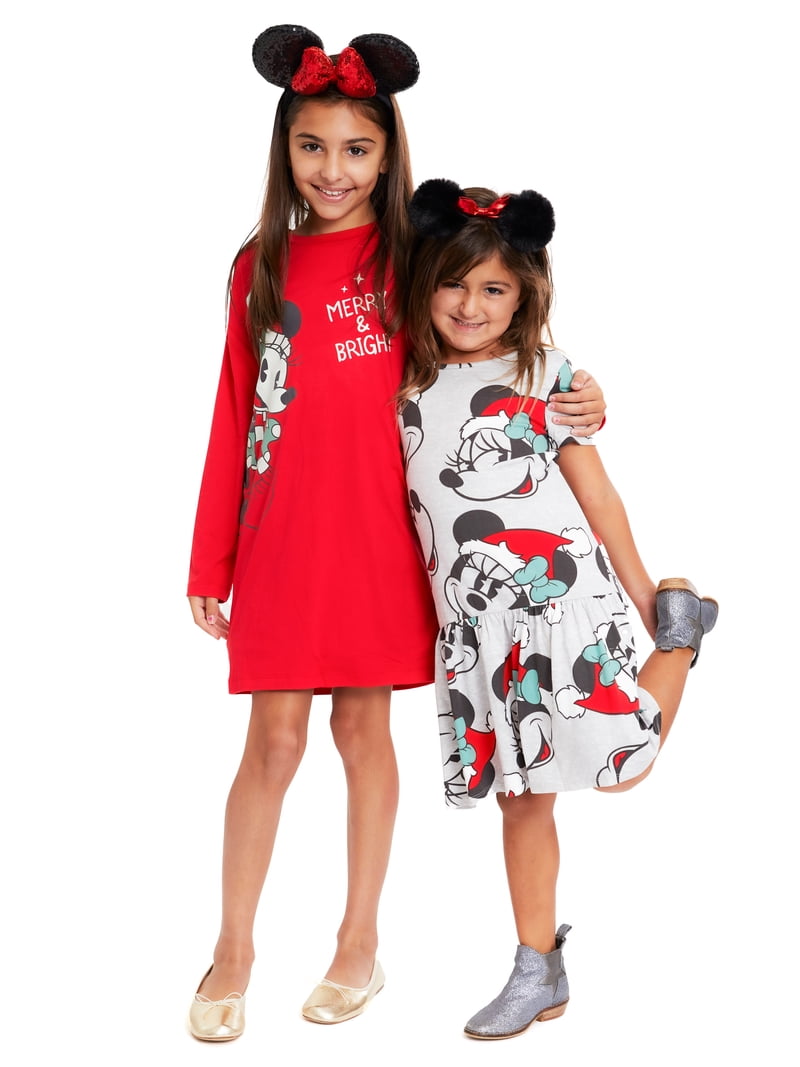 Minnie Mouse Girls Christmas Dress, 2-Pack, Sizes 4-12 - Walmart.com Minnie Mouse Girls Christmas Dress, 2-Pack, Sizes 4-12 - Walmart.com