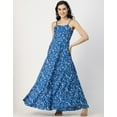 thumbnail image 2 of Moomaya Sleeveless Sweetheart Neck Printed Dress - Women's Elegant A-Line Dress, 2 of 9