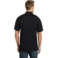 thumbnail image 2 of SPORT-TEK Men's Micropique Sport Wick Piped Polo S Black/True Red, 2 of 2