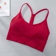 thumbnail image 3 of Womens Bras Woman Bras With String Quick Dry Shockproof Running Fitness Large Size Underwear Sports Bra Red S, 3 of 7