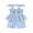 Sky Blue, variant on BemeyourBBs Toddler Baby Girl Christmas Pajama Set Ruffled Striped Tops and Pants