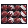 thumbnail image 3 of 12 Bolas Navideñas de Terciopelo Flocadas, Adornos Navideños de Plástico, Adornos Colgantes Decorativos para Árbol de Navidad, Decoración de 3,15 Pulgadas, 3 of 7