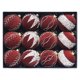 thumbnail image 3 of 12 Bolas Navideñas de Terciopelo Flocadas, Adornos Navideños de Plástico, Adornos Colgantes Decorativos para Árbol de Navidad, Decoración de 3,15 Pulgadas, 3 of 7