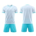 thumbnail image 2 of Ruyang Boys Sport Shirts Short Pants Sets Teen Youth Athletic Workout 2 Piece Quick-Dry Solid Crew Neck Tees Pant Set for Boys, 2 of 4