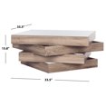 thumbnail image 5 of SAFAVIEH Anwen Mid-Century Geometric Wood Coffee Table, Light Grey, 5 of 9