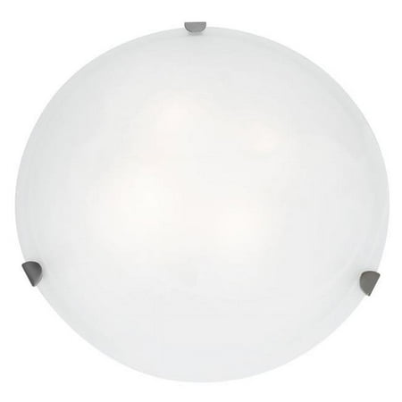 

Access Lighting - Atom-Flush Mount-14 Inches Wide by 4 Inches Tall-Brushed Steel