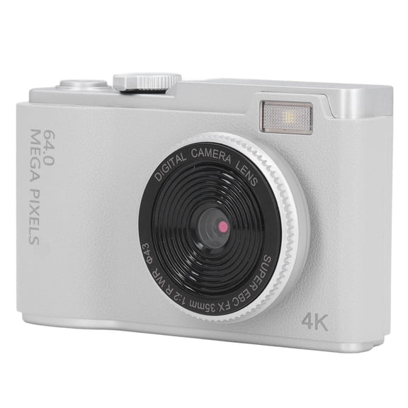 Cámaras Digitales para Fotografía, Cámara Vlogging 1080p 48MP, Cámara Compacta Con Zoom Digital 16x Con Pantalla de 2,4 Pulgadas, Cámara Selfie Portátil para Viajes
