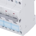 thumbnail image 2 of "DIN Rail Mount 4P Dual Power Manual Transfer Switch with Single Side Interlock, 400VAC 63A, Overload & Short Circuit Protection, PC Flame Retardant Shell, 3-Color Indicator Window for, 2 of 4
