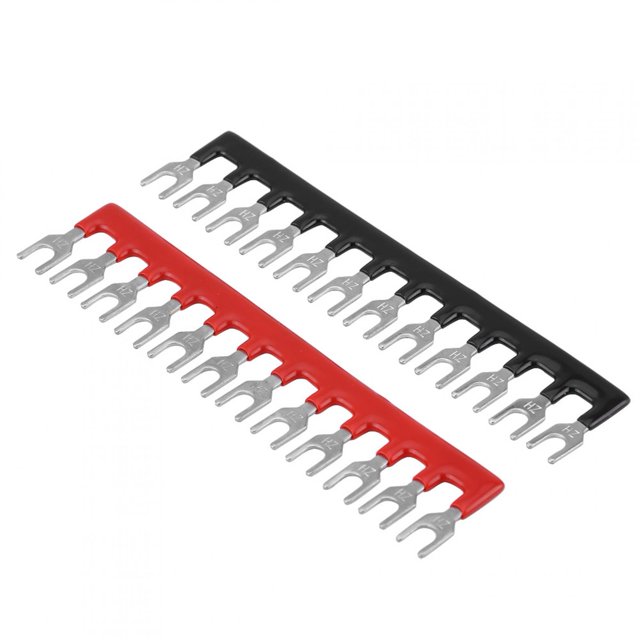 Bloque de terminales de tornillo de 600 V 15 A5 uds de doble fila 12 posiciones Bloque de terminales de tornillo de 600 V 15 A + tira de barrera de terminales preaislada Khall QC06666