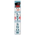 thumbnail image 2 of My Word! Let It Snow Large Snowman Winter Porch Board Welcome Sign for Front Porch, Yard, Deck, Patio, or Wall - Indoor Outdoor Vertical Decorative Farmhouse Rustic Home Decor 8x46.5", 2 of 5