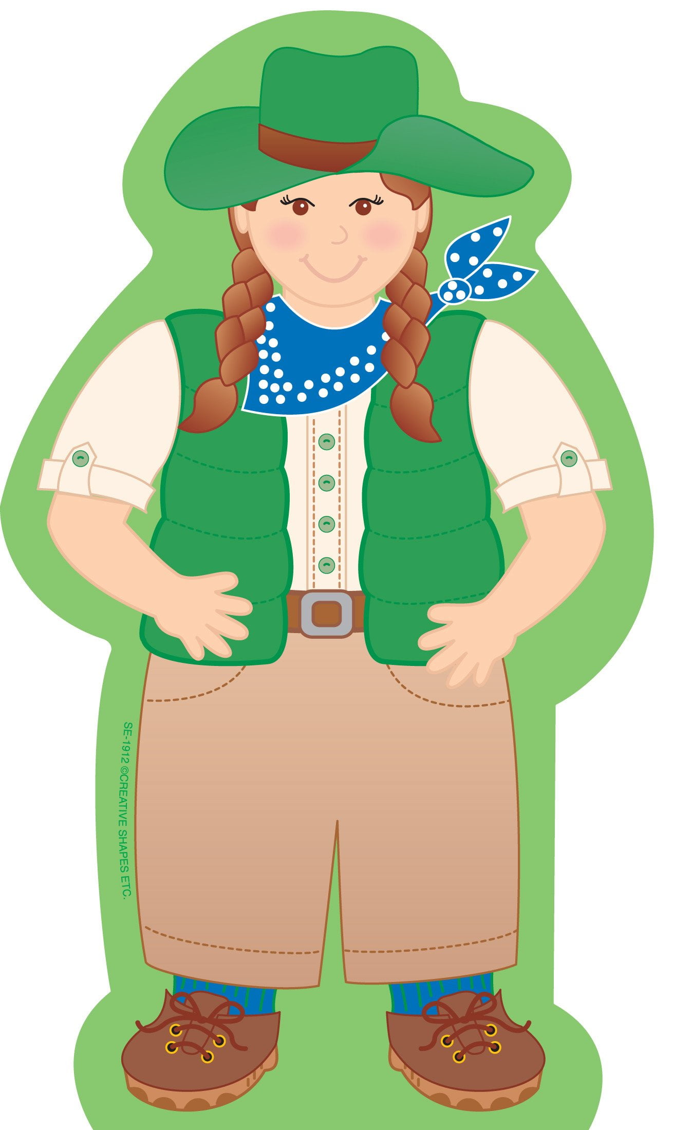 Large Notepad - Camper/Girl