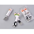 thumbnail image 3 of Jinsinto Children's cutlery set with case, stainless steel children's fork and spoon with, 3 of 5