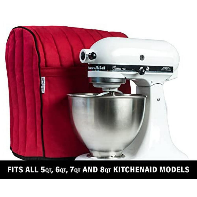 bellemain stand mixer cover for all kitchenaid mixers, fits all tilt head &  bowl lift models 