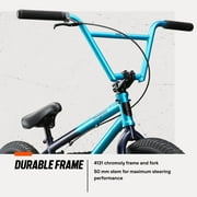 Mongoose Legion L80 Freestyle BMX Bike, 20-Inch Wheels, Ages 8 and up, Teal