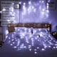 thumbnail image 3 of Luz De Cortina Led 300 Leds Cadena De Luces 3x3m Luces De Hadas Con Control Remoto 8 Modos Ip44 Impermeable Blanco, 3 of 4