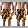 thumbnail image 3 of luoweisi Men's Beach Shorts Quick Dry Swim Trunks with Mesh Lining Thanksgiving Corn M, 3 of 5