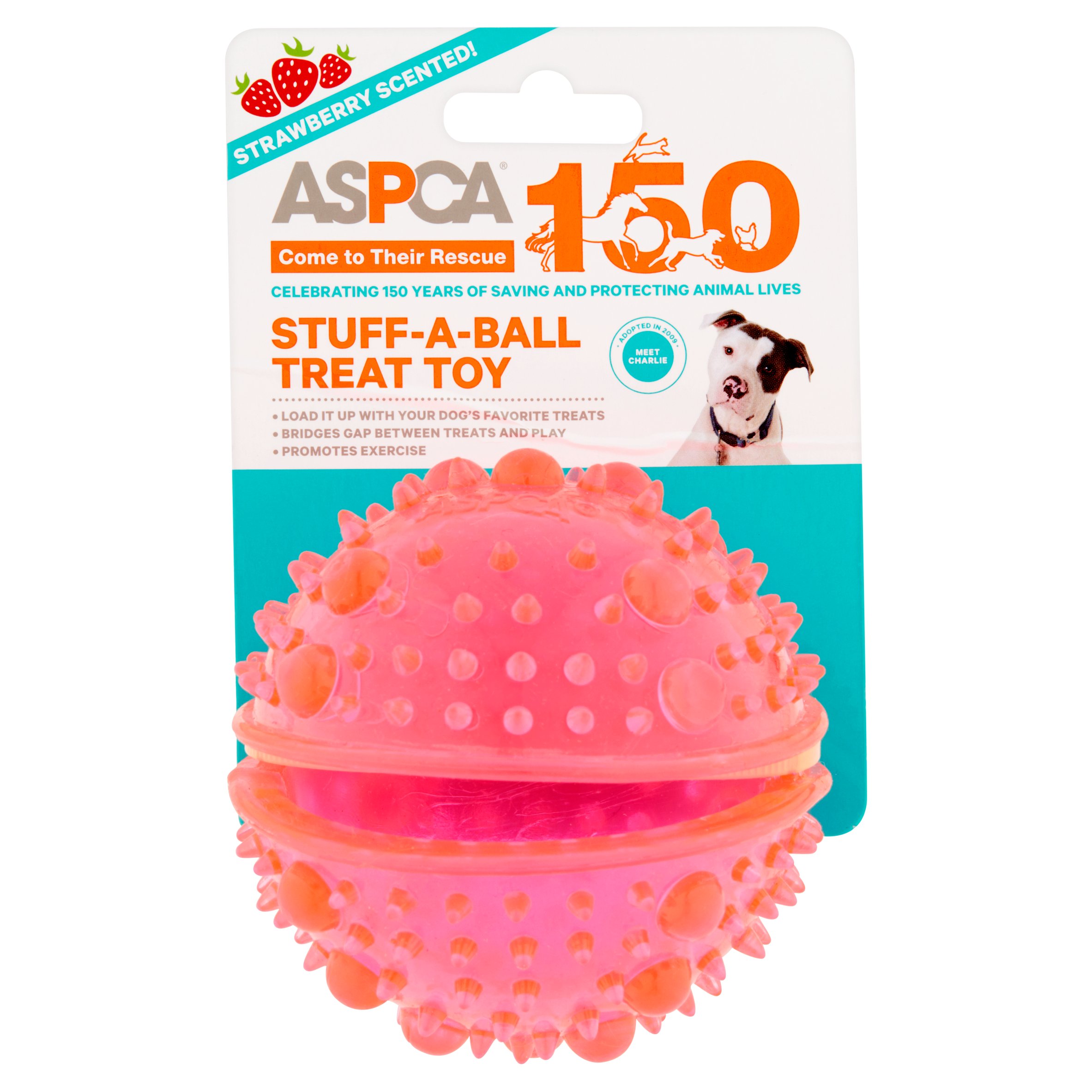 Aspca Strawberry Scented Stuff A Ball Dog Treat Ball Toy Walmart Com