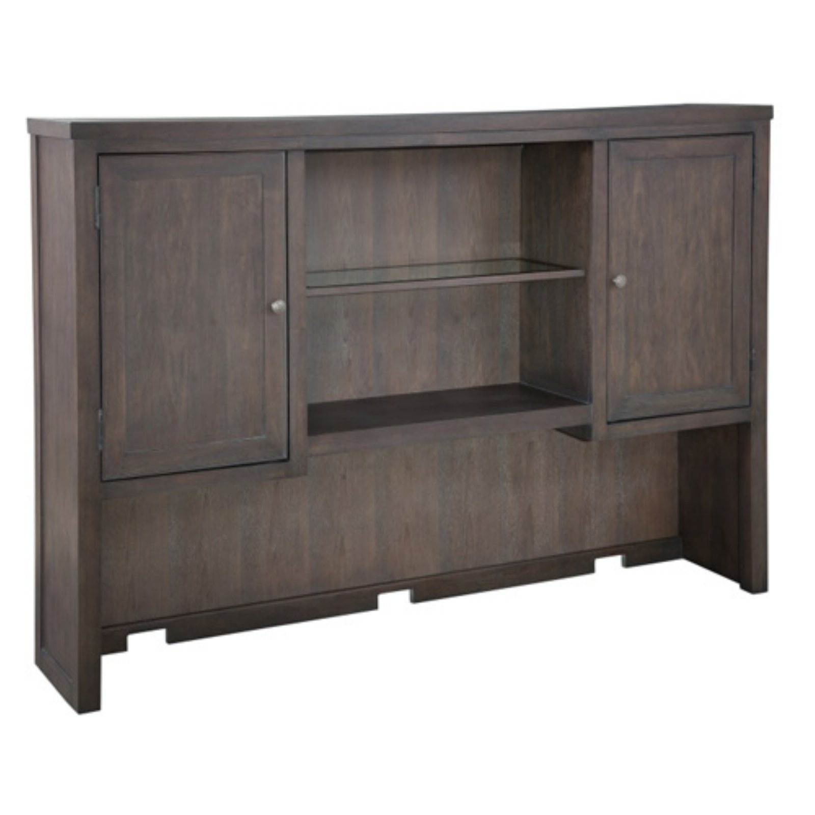 Hekman 79322 Rustic Storm Gray Urban Executive 72 Wide Wood Hutch