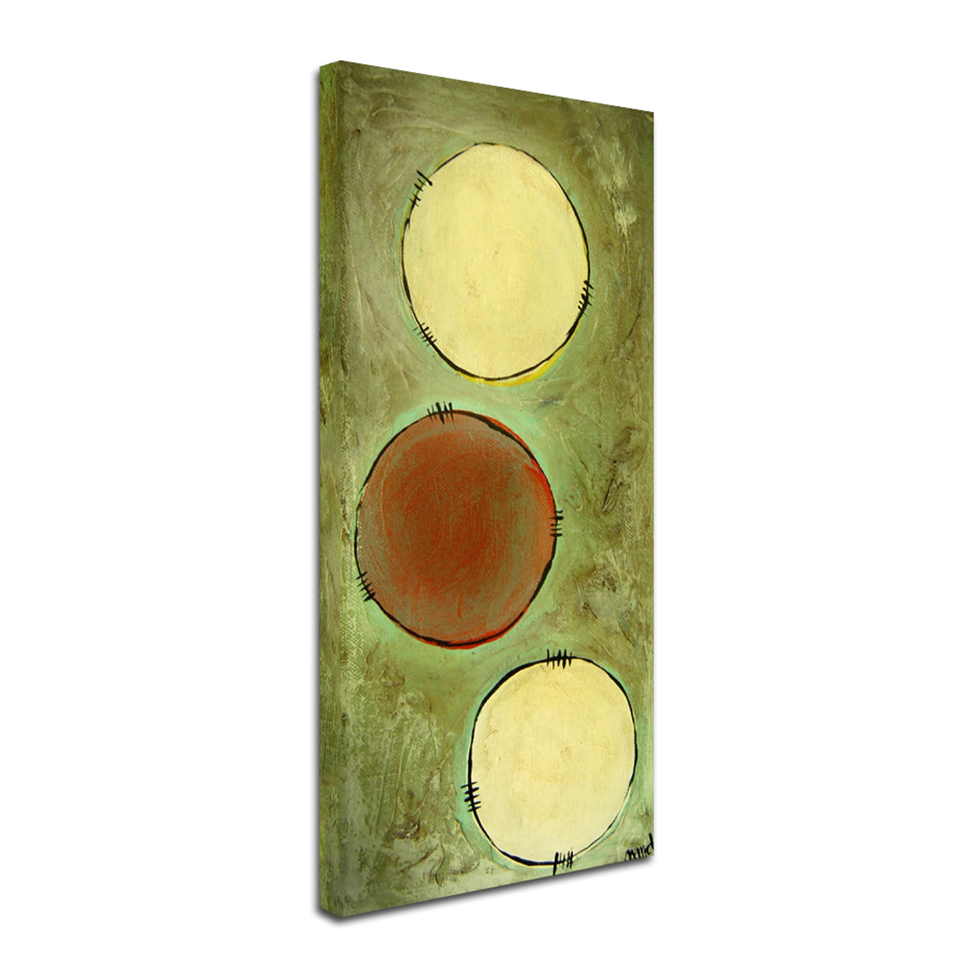 Trademark Fine Art "Circle Abstract" Canvas Art by Nicole Dietz