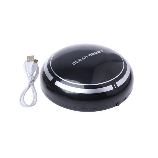 Newest Upgraded Automatic Rechargeable Cleaning Robot Smart Sweeping Robot Vacuum Floor Dirt Dust Hair Cleaner Home Sweeping Machine Black