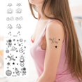 thumbnail image 2 of Waterproof Temporary Tattoo Stickers - Vibrant Colors, Strong Adhesive, Painless Application & Removal, 2 of 8