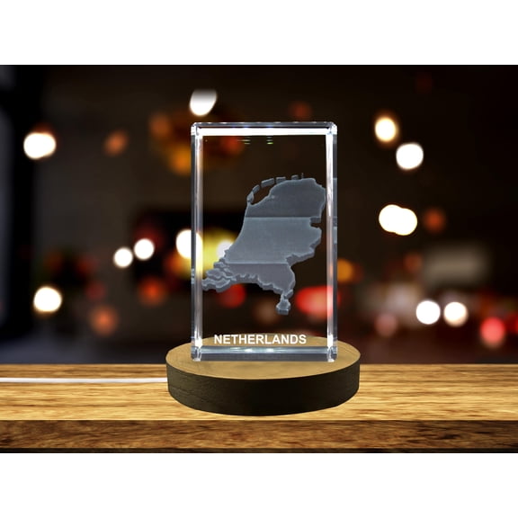 Netherlands 3D Engraved Crystal 3D Engraved Crystal Keepsake/Gift/Decor/Collectible/Souvenir