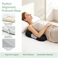 thumbnail image 3 of Memory Foam Lumbar Support Pillow, Ergonomic Lower Back Cushion for Back, 3 of 7