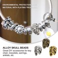 thumbnail image 4 of Miangastore 60Pcs Beads for Jewelry Making Adults Alloy Assorted Color Halloween Skull Charms, 4 of 8