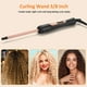 thumbnail image 2 of LXMTOU Varita rizadora de 3/8 de pulgada, rizadora pequeña, rizos apretados, barril de cerámica de turmalina para cabello corto y largo, rizador de varita delgada con temperatura ajustable sin abrazad, 2 of 5