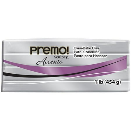 Premo Sculpey Accents Polymer Clay 1lb-Silver