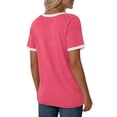 thumbnail image 5 of MOSHU Color Block Womens T-shirts Round Neck Shirts for Women Short Sleeve Loose Fit Women Tops, 5 of 11
