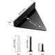 thumbnail image 2 of 4 Pcs Floating Shelf Brackets, Heavy Duty Hidden Floating Shelves Brackets, 4 x 3 Inches T, 2 of 5