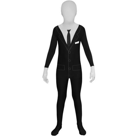 Slender Man Kids Morphsuit Costume - size Small 3'4-3'10 (102cm-118 cm), OFFICAL MORPHSUIT COSTUME: The Slender Man Kids Morphsuit®, for when you want to.., By