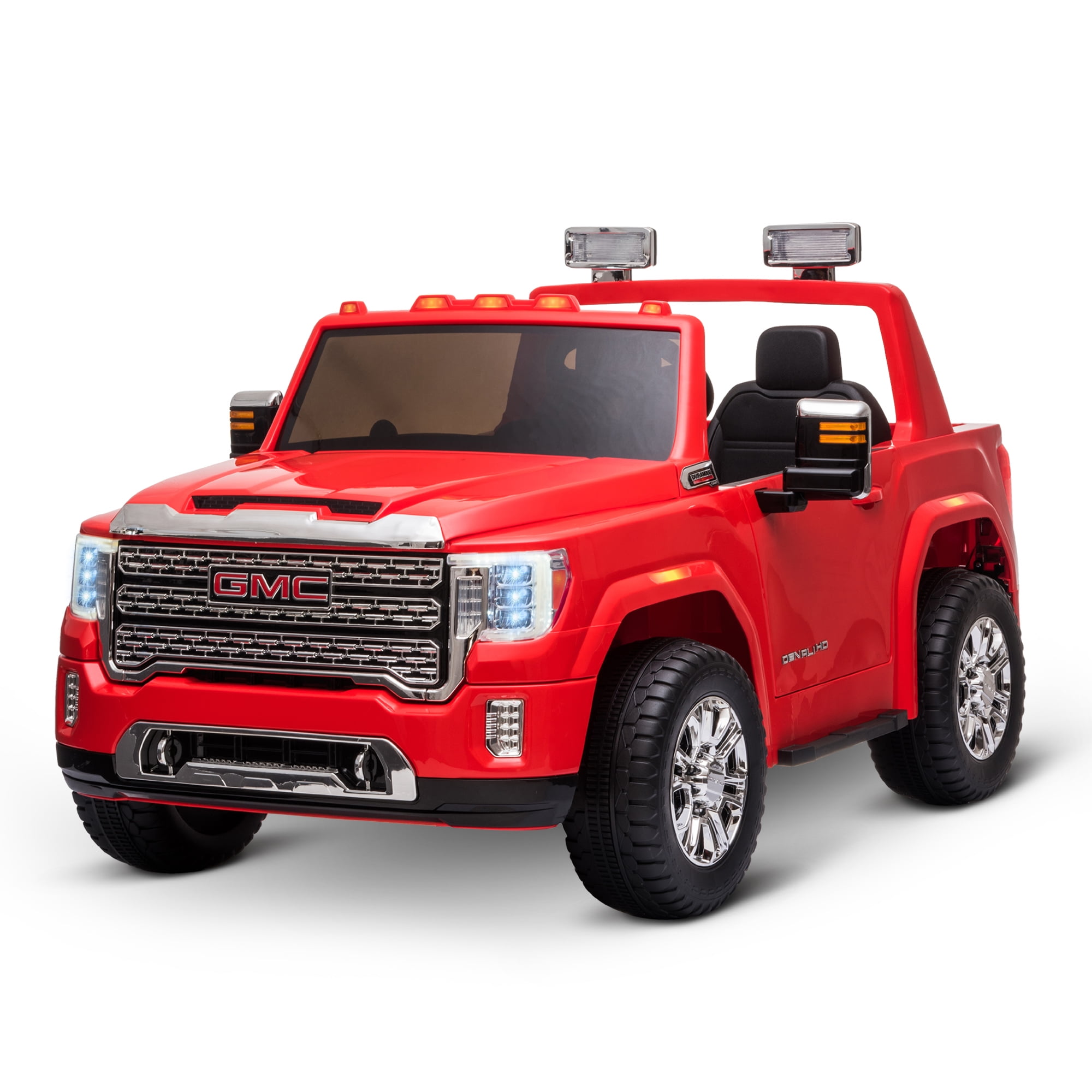 Aosom 12V Battery Kids GMC Sierra HD Ride On Toy with Remote Control, Bright Headlights Gmc Ride On Truck With Remote Control