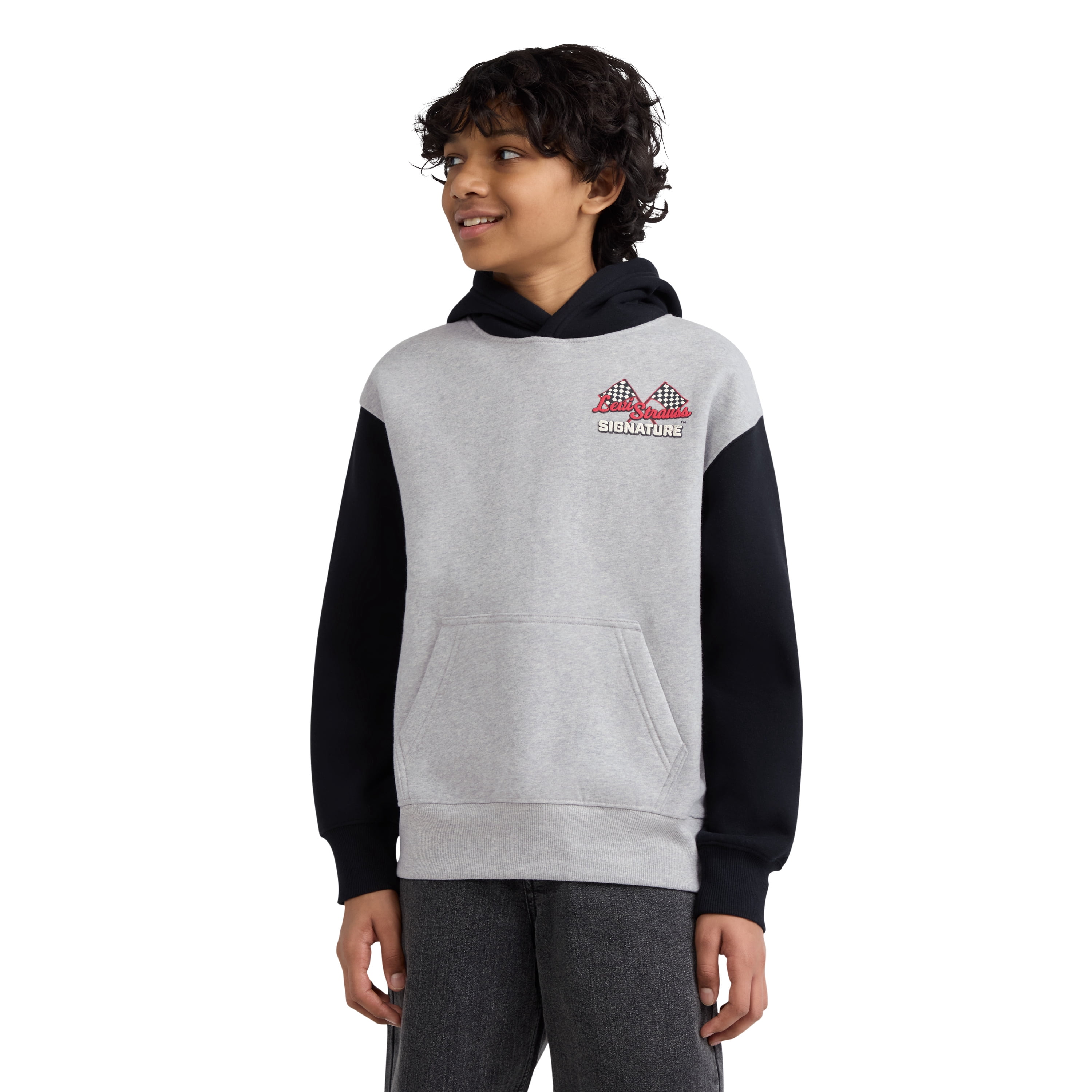 Levi Strauss Signature Boys Fleece Hoodie, Sizes 4-18