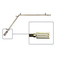 thumbnail image 2 of Mabel 13/16 inch Corner Window Curtain Rod 28-48" - Antique Brass, 2 of 3