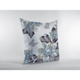 thumbnail image 2 of Amrita Sen Honey Butterfly Double Sided Suede Pillow, Zippered, Gray on White, 2 of 5