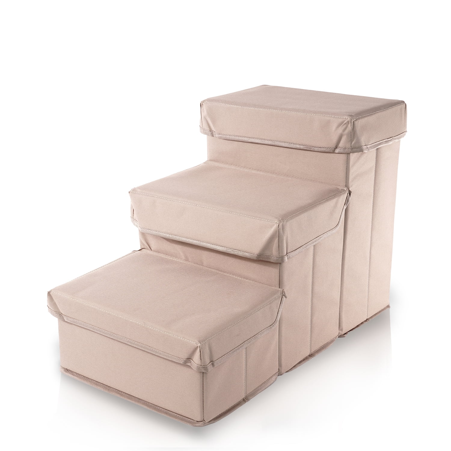 Precious Tails 3-Step Storage Foldable Cat Dog Pet Steps
