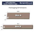 thumbnail image 7 of Grain Wood Furniture Loft Queen Size Solid Wood Bed, Brushed Mocha, 7 of 7