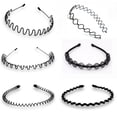 thumbnail image 3 of Diadema con ondas de hierro para hombres y mujeres, diadema deportiva invisible coreana, flequillo, horquilla rota, horquilla, 3 of 6