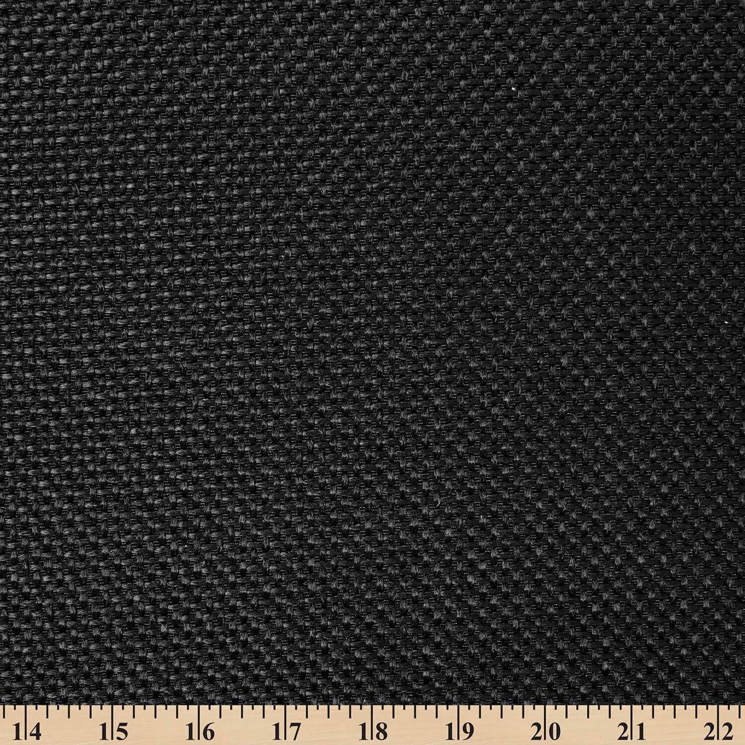 Plain Woven Inlay Upholstery Fabric Shiny Heavyweight Durable Polyester (59/60 Inches) By The Yard - For Furniture, Curtains, & Décor - Black (5 Yards)