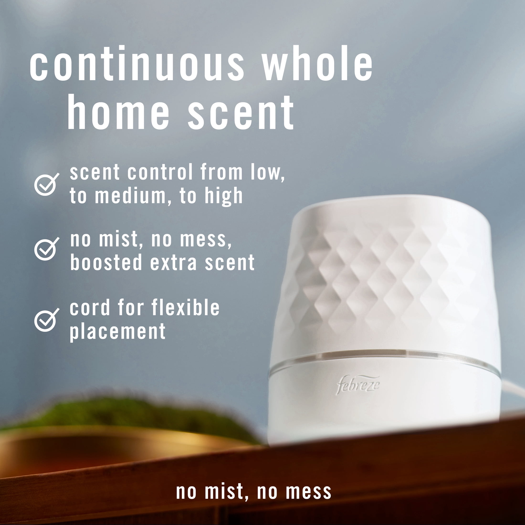 Febreze PLUG Scent Booster Starter Kit, Oil Diffuser+Cherries&Berries