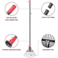 thumbnail image 3 of AEASKIEY Adjustable Leaf Rake with Expandable Head 8-17'', 60'' Long Handle Garden Rakes for Lawns, Heavy Duty for Gardening RV Camping, Red, 3 of 7