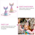 thumbnail image 3 of 4Pcs Kid Birthday Hats Mermaid Tail Party Hats Birthday Party Hats Photo Props, 3 of 6